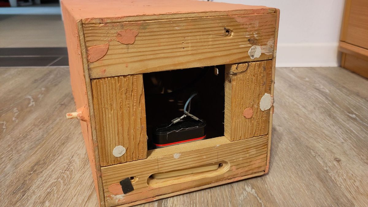 Blick in den Turmkörper von unten