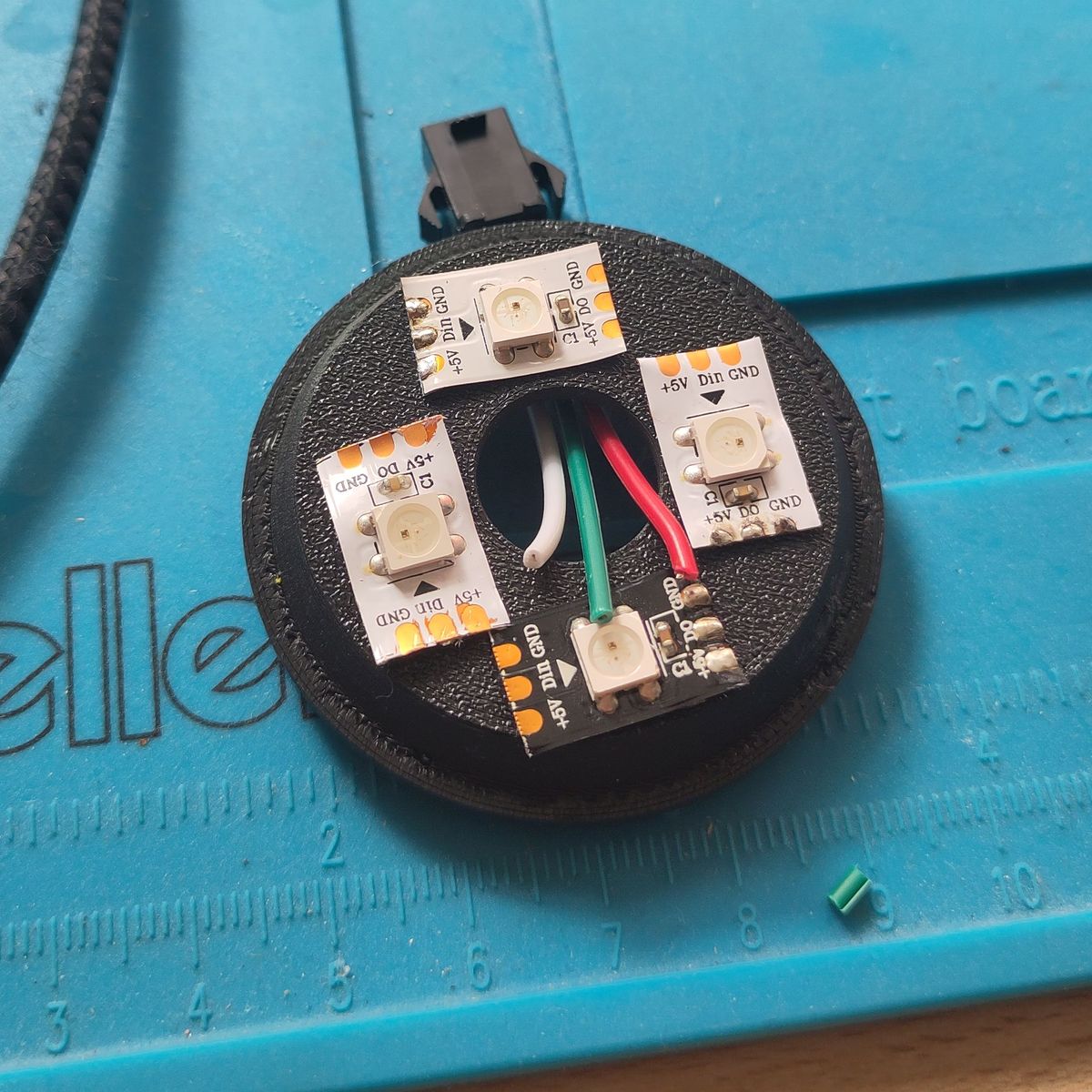 Planung der LED-Positionen in der Kuppelbodenplatte
